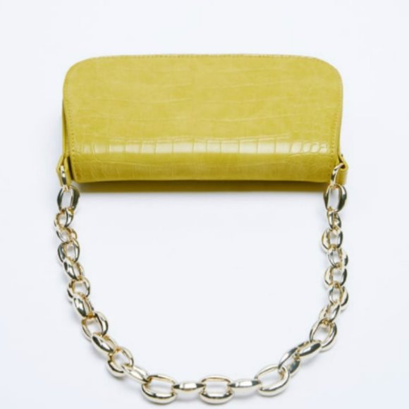 Zara Bags Chain Shoulder Strap Bag Toasted Brown Ref 63381 Poshmark